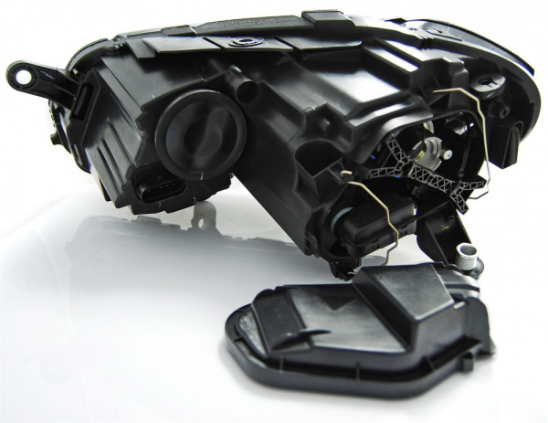 LED Tagfahrlicht Design Scheinwerfer für VW Passat B7 10-14 schwarz